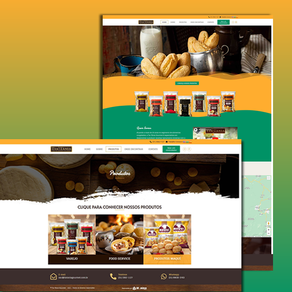 Website Tia Tania Gourmet — 3BF Agência